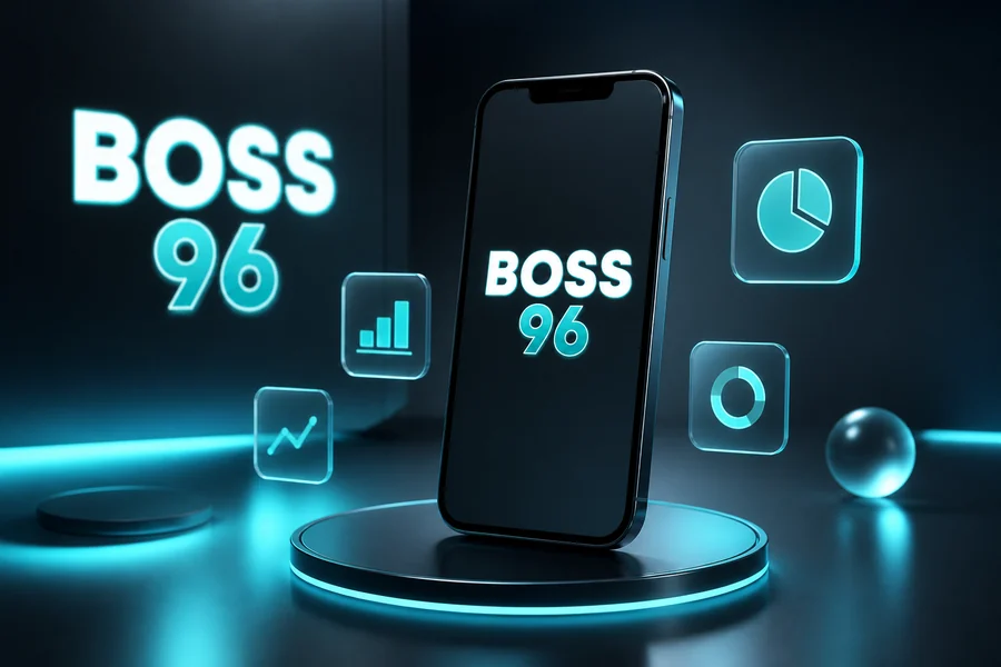 Paparan aplikasi atau laman mudah alih Boss96