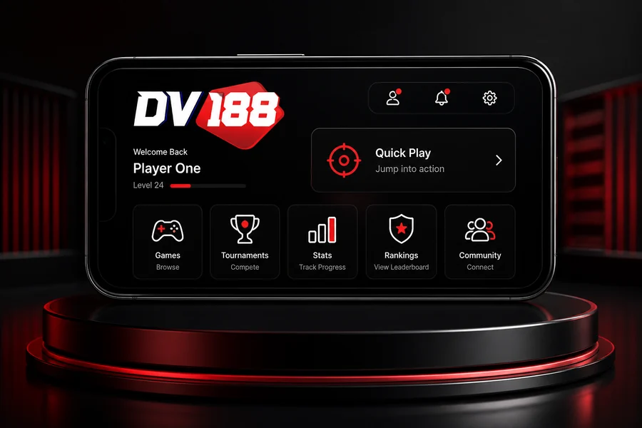 Paparan aplikasi atau laman mudah alih DV188