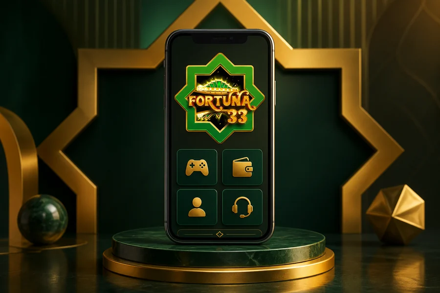 Paparan aplikasi atau laman mudah alih Fortuna33