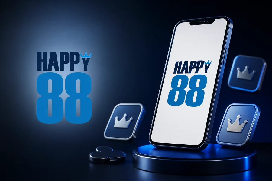 Paparan aplikasi atau laman mudah alih Happy88