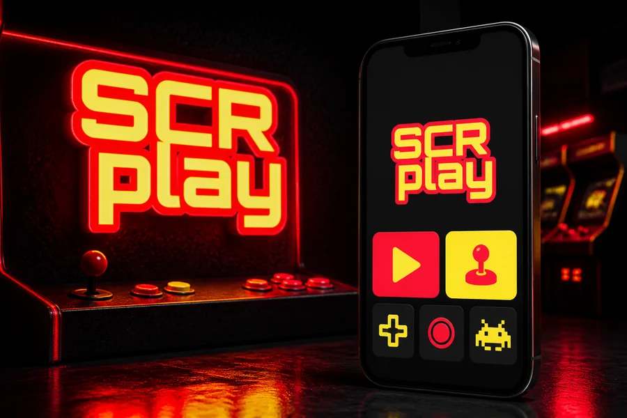 Paparan aplikasi atau laman mudah alih Scrplay