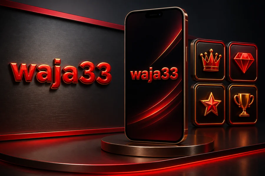 Paparan aplikasi atau laman mudah alih Waja33