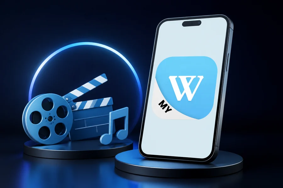 Paparan aplikasi atau laman mudah alih Winbox